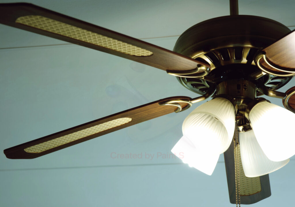 large brown ceiling fan